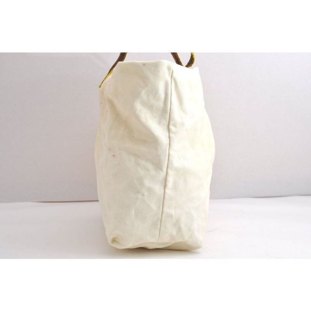 Fendi Vintage Canvas Leather Python Motif Shoulde… - image 5